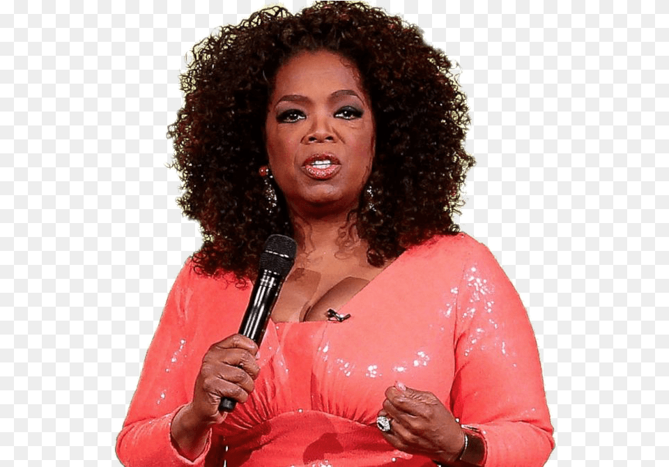 Oprah Winfrey With Microphone Transparen Transparent Oprah Winfrey, Adult, Solo Performance, Person, Performer Free Png
