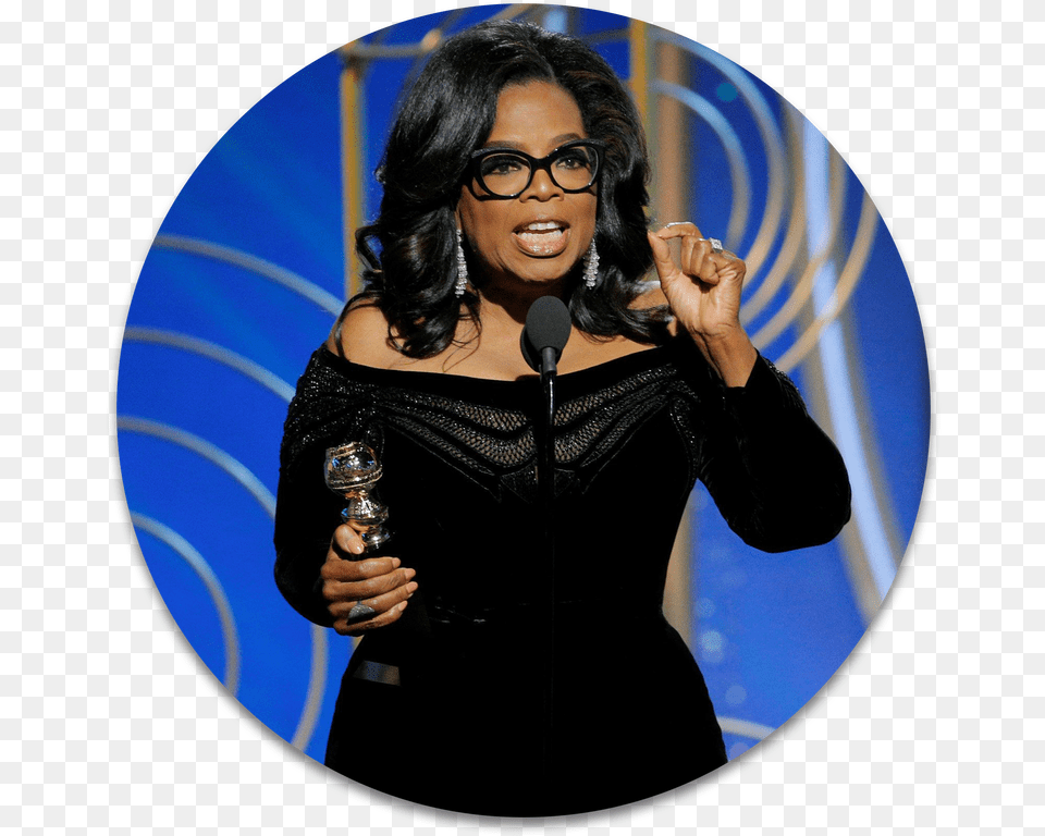 Oprah Winfrey39s Inspiring Speech At The Golden Globes Oprah Winfrey Cecil B Demille, Woman, Photography, Person, People Png
