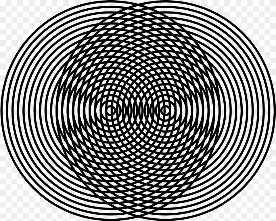 Optical Illusion Black And White, Gray Free Transparent Png