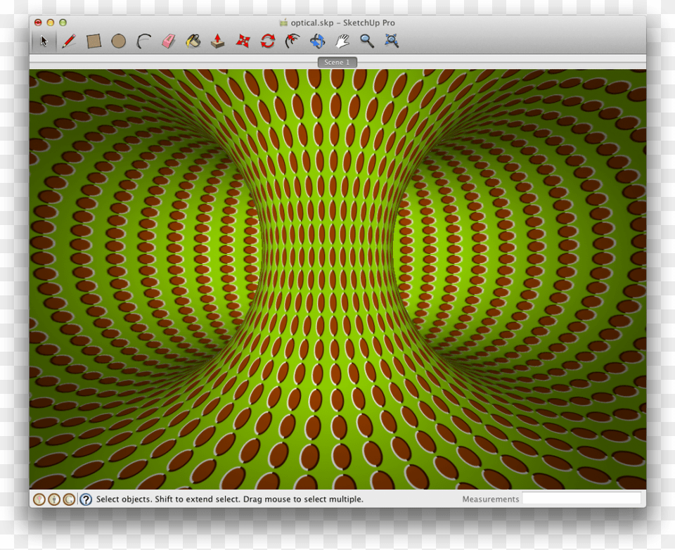 Optical Illusions In Sketchup Sketchup Optical Illusion, Pattern, Screen, Electronics, Sphere Free Png Download