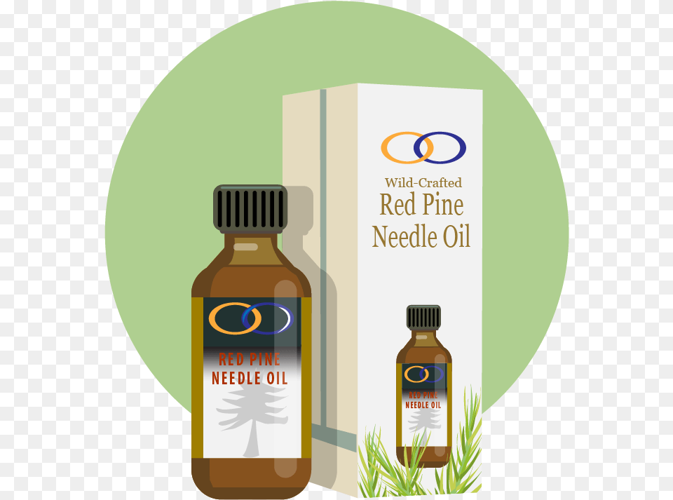 Optimally Organic S Red Pine Needle Products Illustration, Food, Seasoning, Syrup, Bottle Free Png