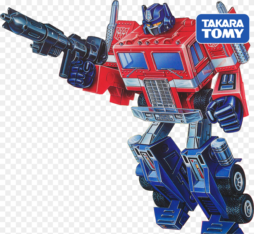 Optimus Prime G1 Box Art, Robot, Gun, Weapon, Machine Free Png