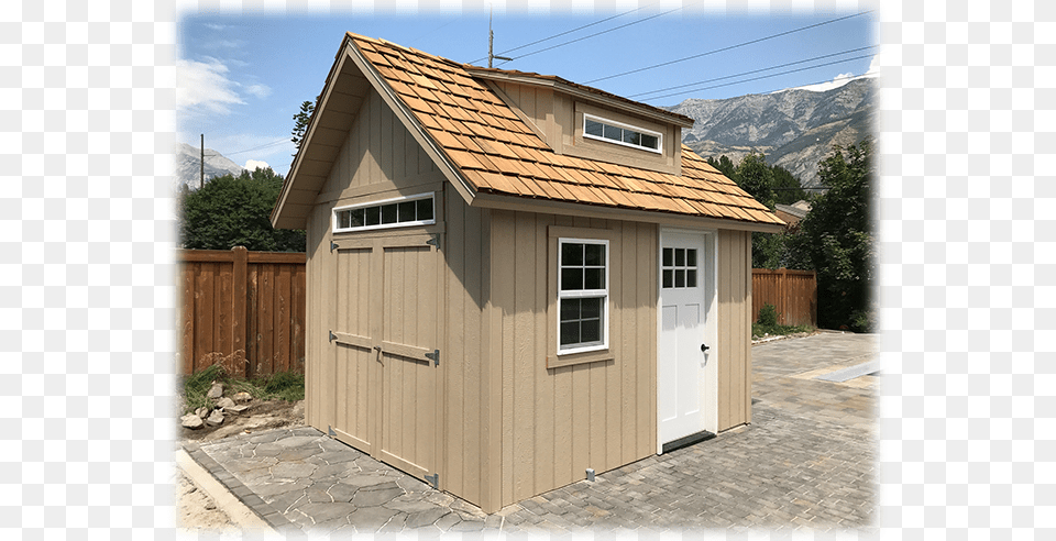 Options Such As Custom Board And Batten Siding On The Shed, Architecture, Building, Housing, Outdoors Png