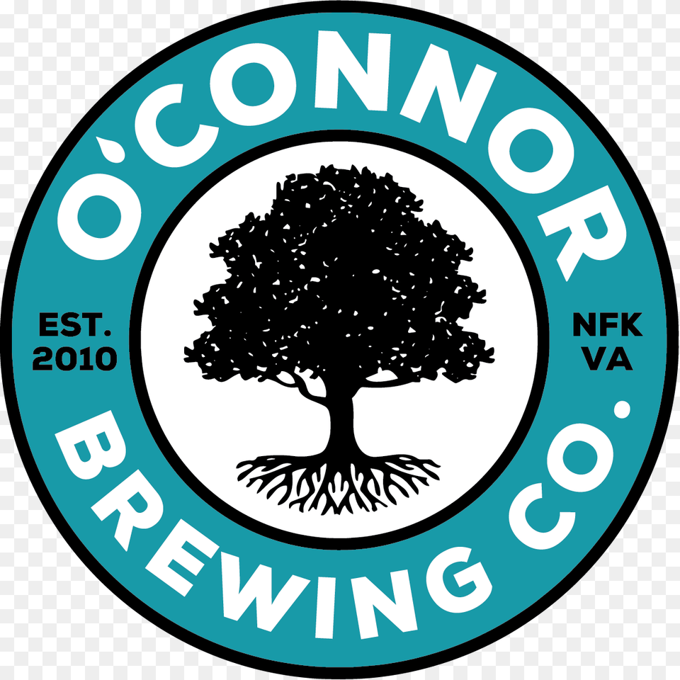Oquotconnor Brewing Co Circle, Plant, Tree, Logo, Sticker Free Png Download