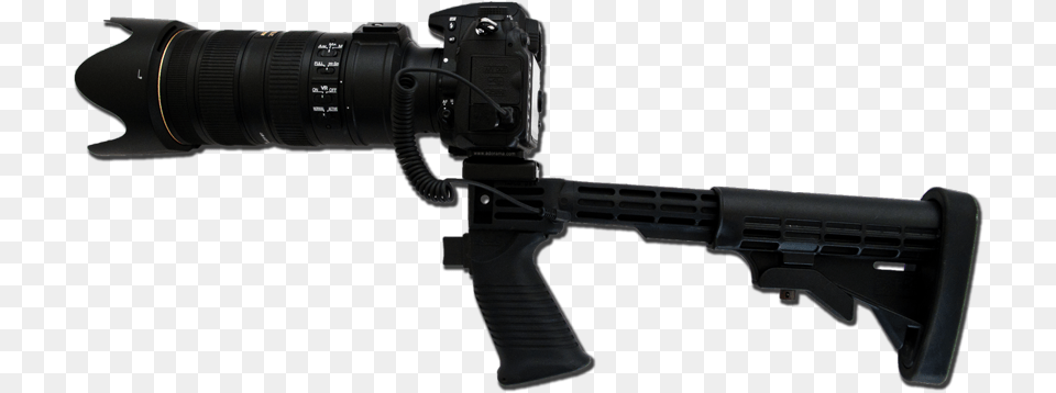 Or How About One Of These Two Camera With Stock, Firearm, Gun, Rifle, Weapon Free Transparent Png