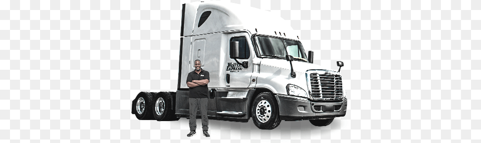 Or New To Flatbed Driving Western Express Inc, Vehicle, Truck, Transportation, Trailer Truck Free Transparent Png