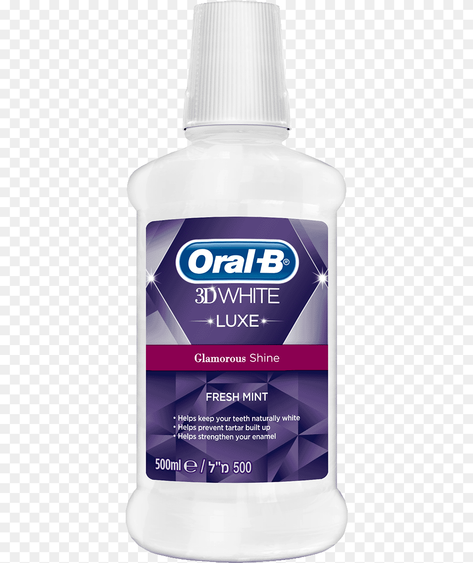 Oral B 3d White Glamorous Shine Rinse Oral B 3d White Mouthwash, Bottle, Cosmetics, Business Card, Paper Png