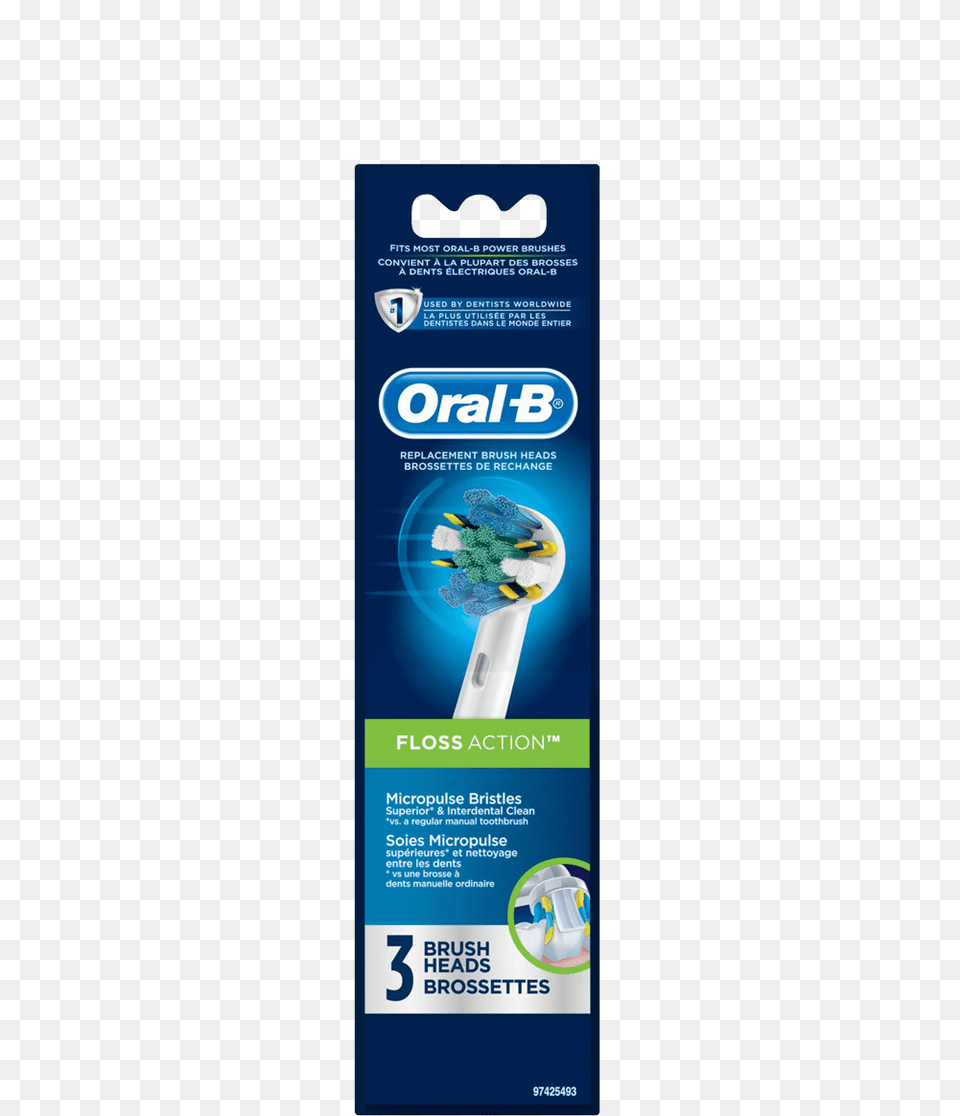 Oral B Floss Action Replacement Electric Toothbrush Oral B Replacement Brush Heads, Device, Tool Free Png Download