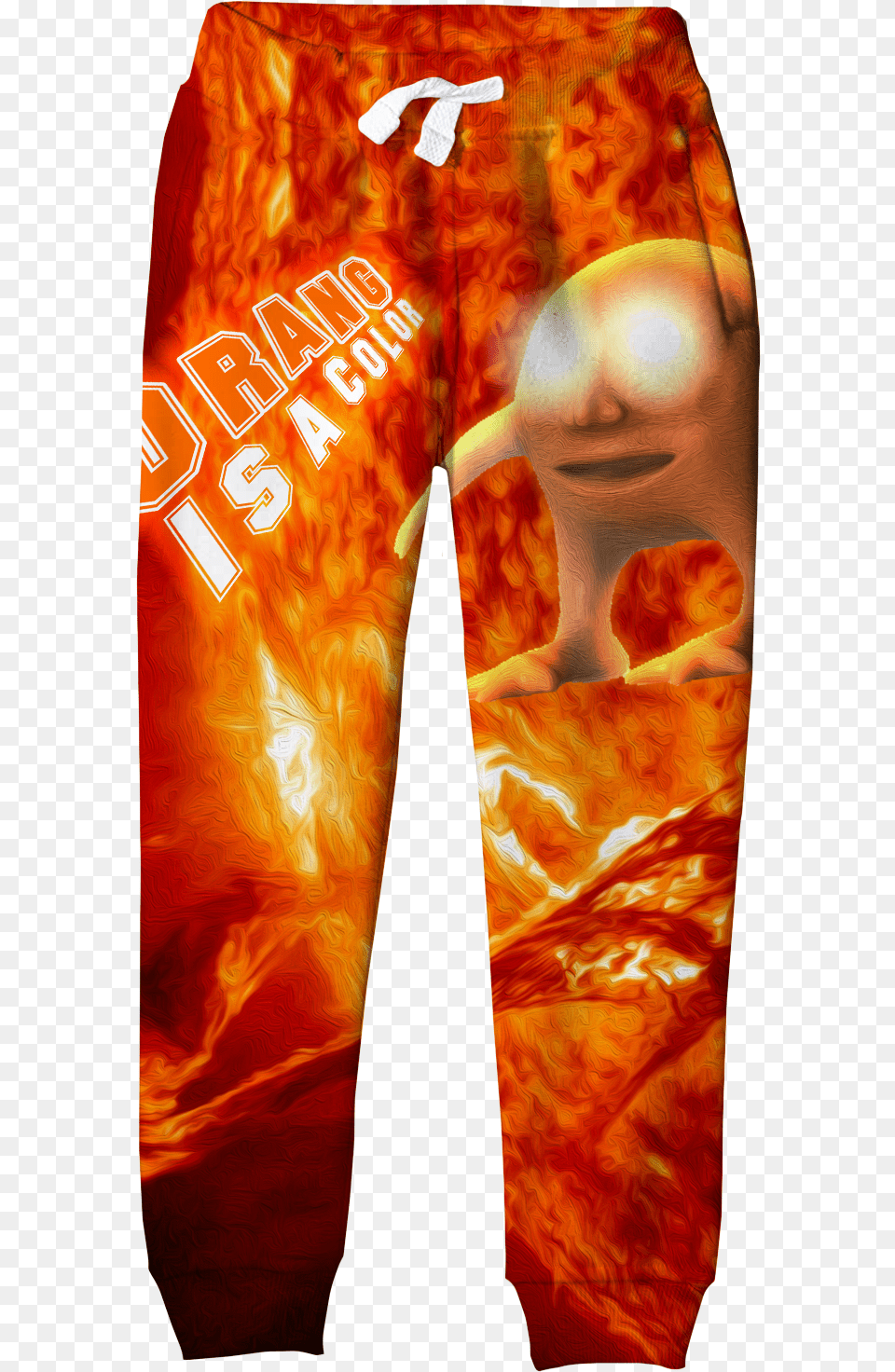 Orang Is A Color Joggers Dank Meme, Clothing, Pants, Velvet, Stain Png Image