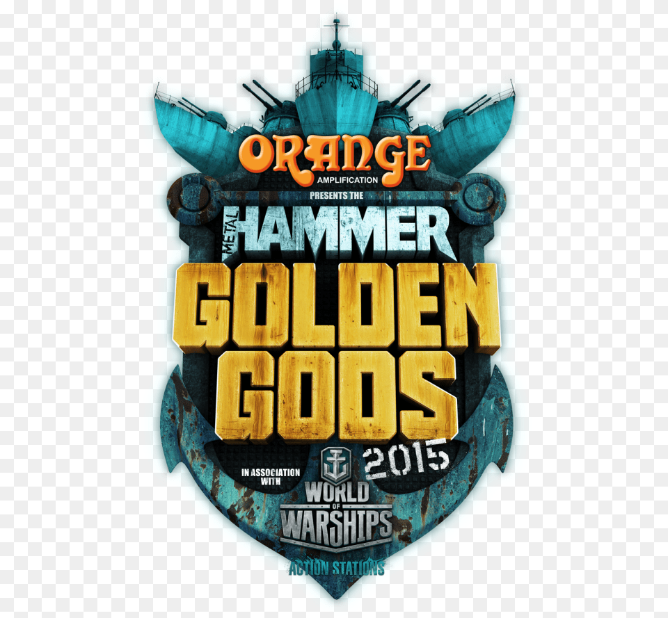Orange Amplification Presents The Metal Hammer Golden World Of Warships, Advertisement, Poster Free Png