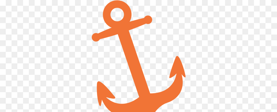 Orange Anchor Line Logo Production, Electronics, Hardware, Hook, Cross Free Png