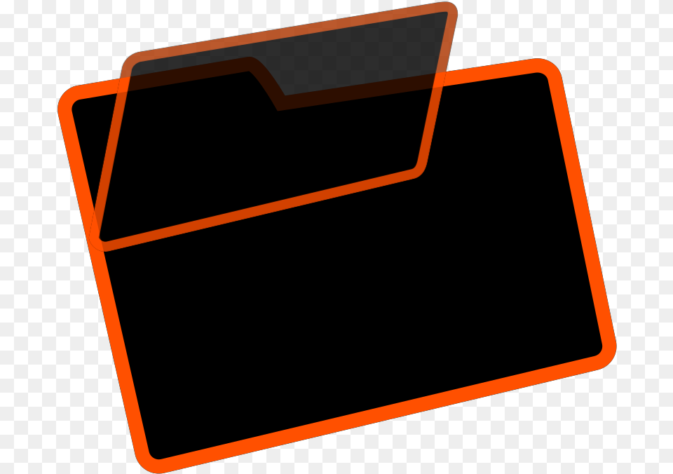 Orange And Black Folder Svg Vector Horizontal, File Binder, File Folder, File, Blackboard Png