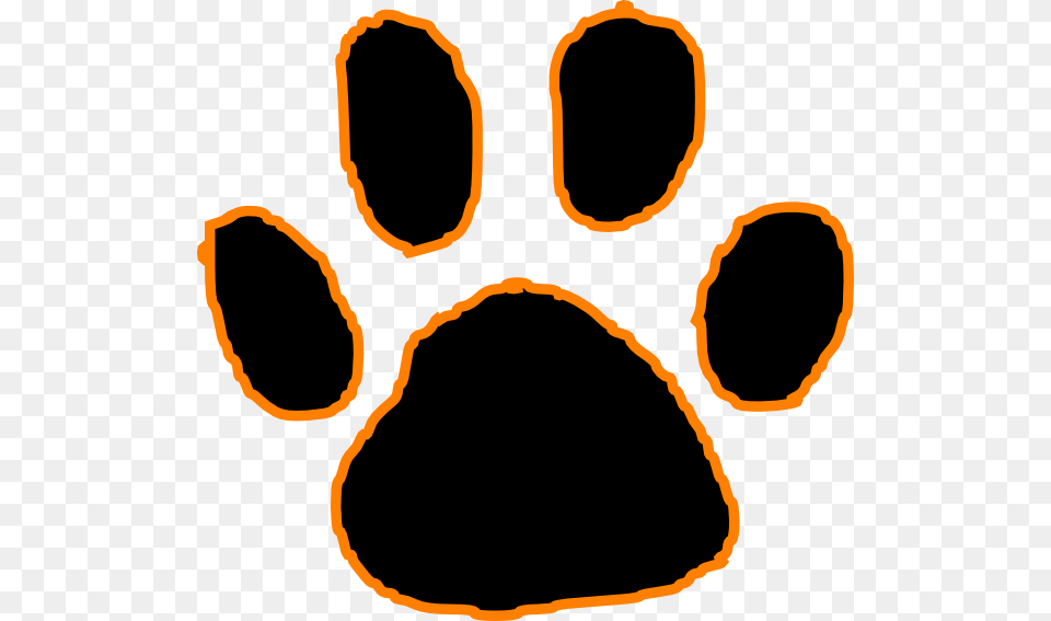 Orange And Black Panther, Person, Footprint Png Image