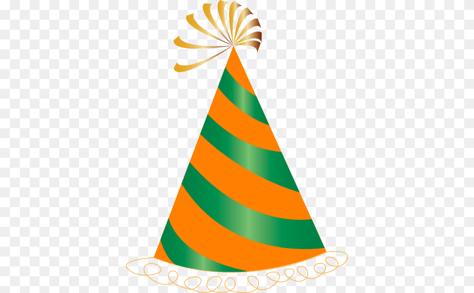 Orange And Green Party Hat Clip Art Party Hat Vector, Clothing, Party Hat Free Png Download