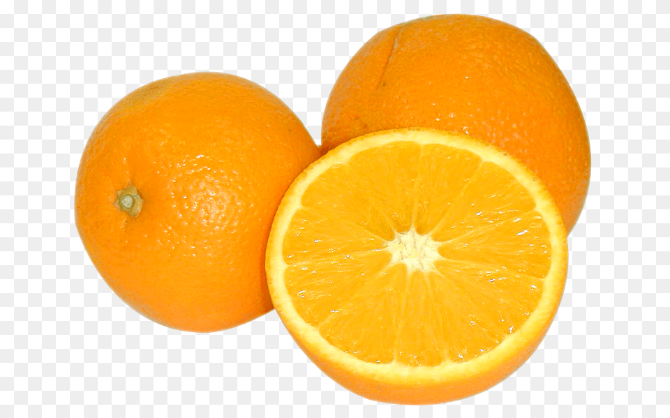 Orange And Half Of Orange, Citrus Fruit, Food, Fruit, Plant Free Png