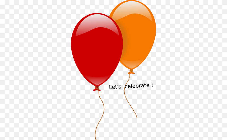 Orange And Red Balloons, Balloon Free Png