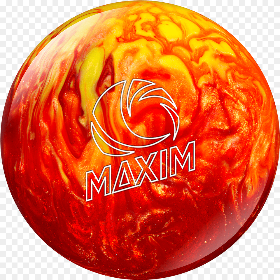Orange And Red Bowling Ball Image Maxim Ebonite Bowling Ball, Bowling Ball, Leisure Activities, Sport, Sphere Free Png Download