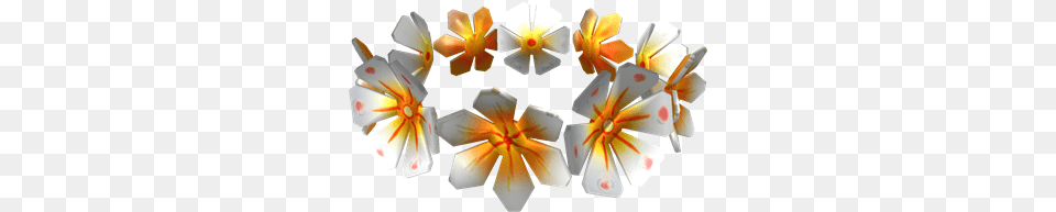 Orange And White Lei Artificial Flower, Petal, Plant, Game, Appliance Free Png