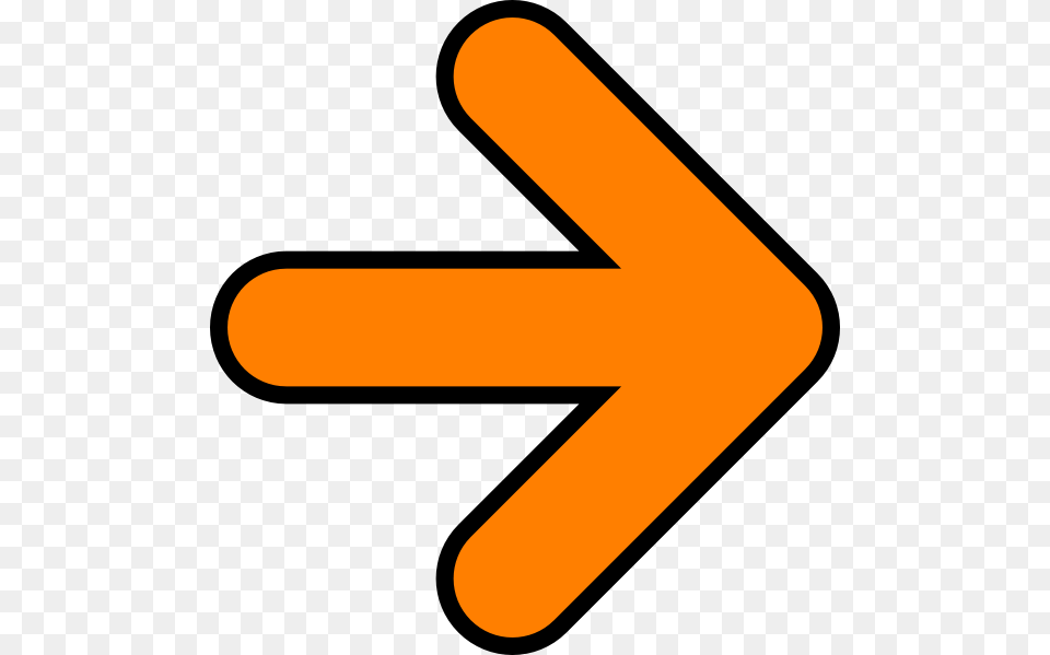 Orange Arrow Clip Art, Sign, Symbol, Road Sign, Disk Free Png