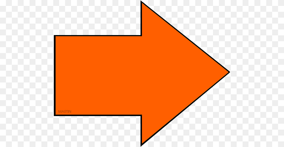 Orange Arrow Clipart Orange Arrow, Weapon, Triangle Png Image