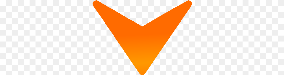 Orange Arrow Down Graphic Design, Triangle, Blade, Dagger, Knife Png