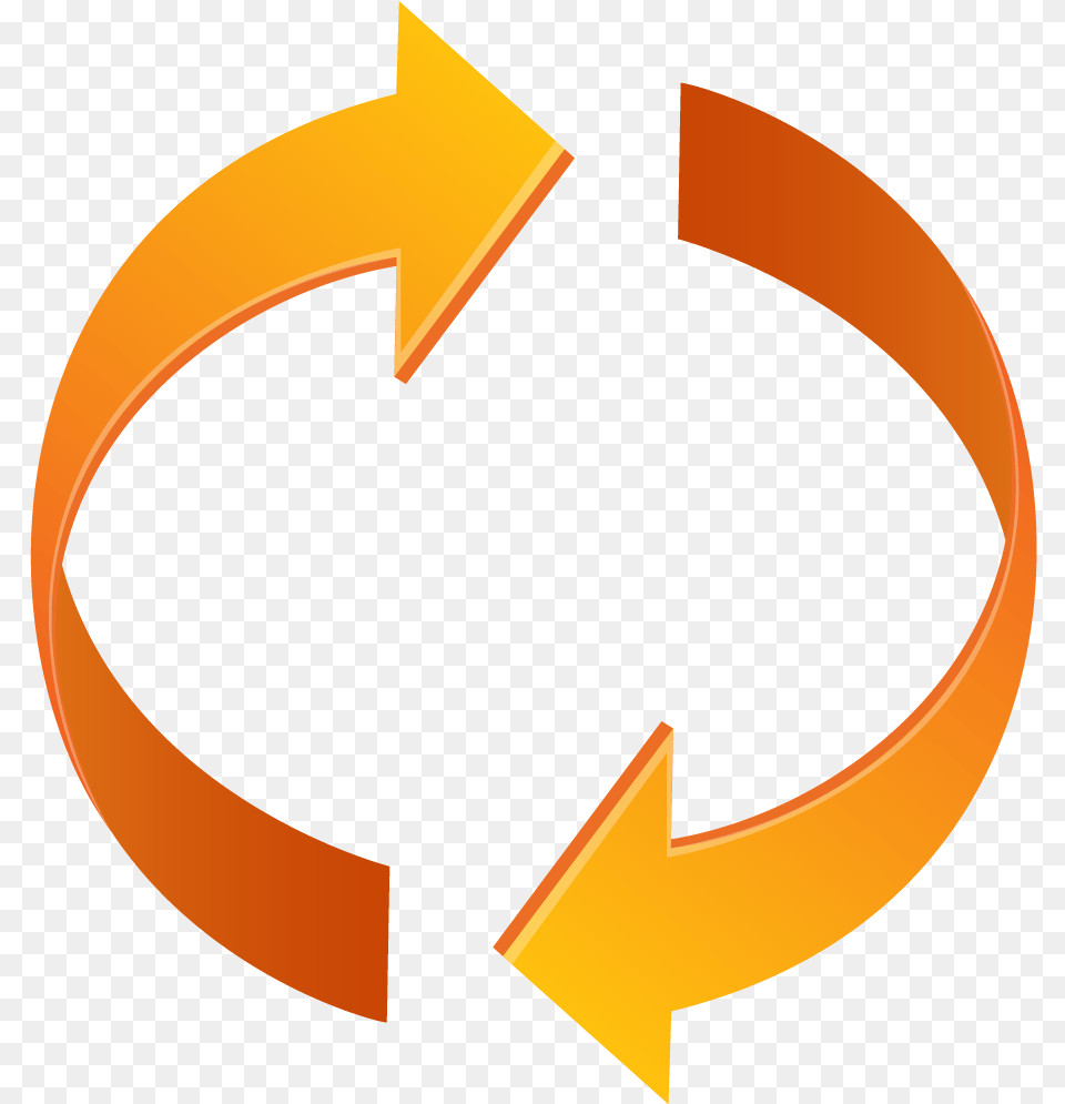 Orange Arrow Icon Arrows Going In A Circle, Symbol, Star Symbol Free Png