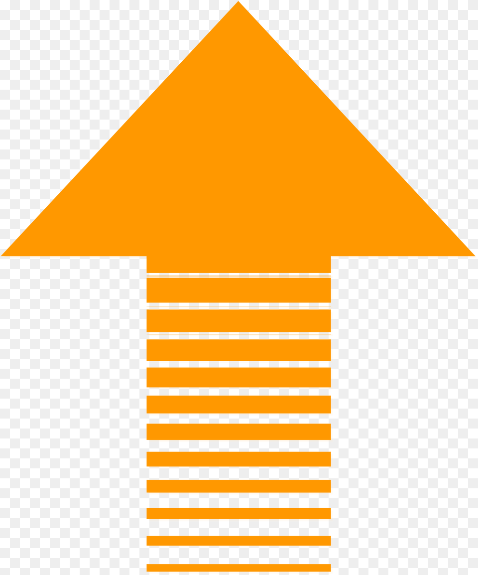 Orange Arrow On A White Background Free Image, Triangle Png