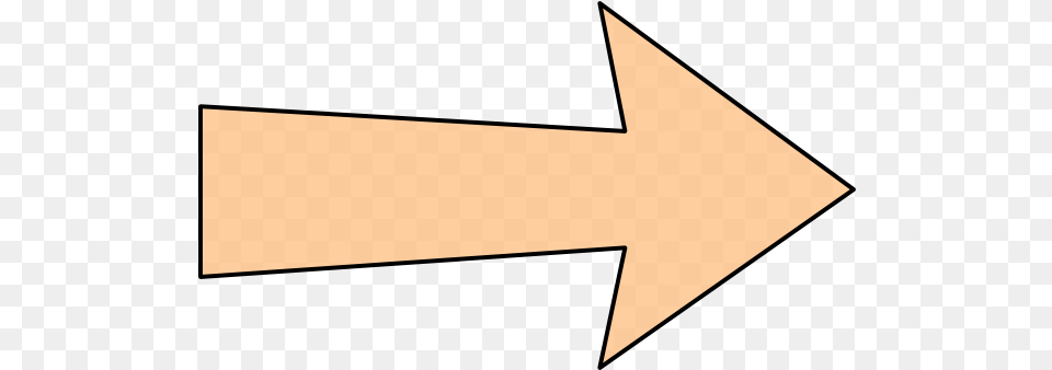 Orange Arrow With Thin Outline Clip Art Outline Of An Arrow, Arrowhead, Weapon Png