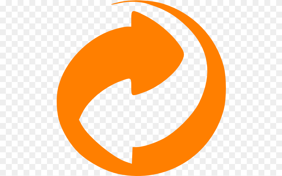 Orange Arrows In Circle Transparent Grune Punkt, Astronomy, Moon, Nature, Night Png Image