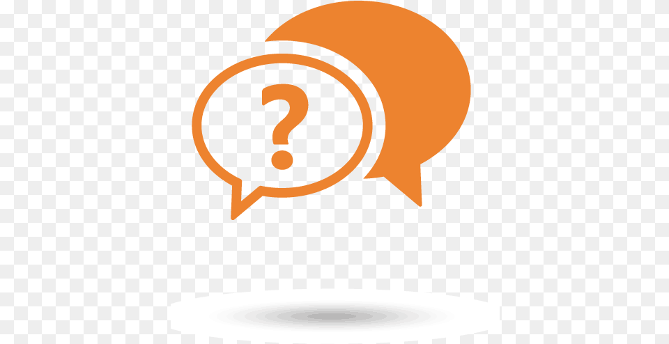 Orange Ask Questions Icon, Text Png