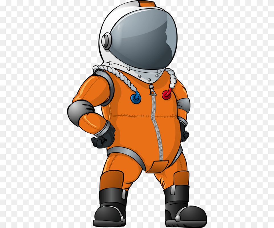 Orange Astronaut Clipart, Baby, Person, Helmet Free Png Download