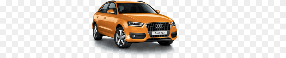 Orange Audi Q3 Audi, Car, Transportation, Vehicle, Sedan Free Png Download