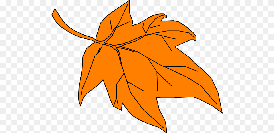 Orange Autumn Leaf Clip Art, Maple Leaf, Plant, Tree, Animal Free Png