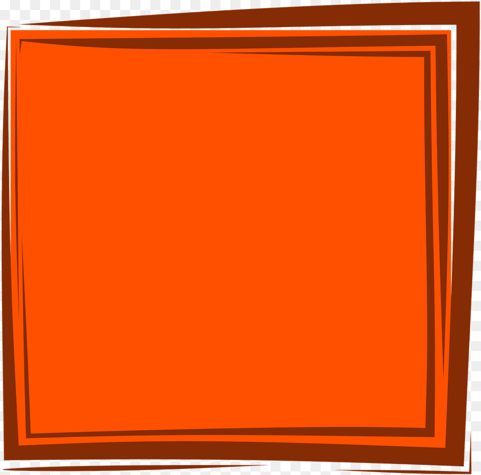 Orange Background With Frame, Home Decor, Rug, Blackboard Free Png Download