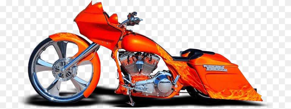 Orange Bagger Transparent Background, Machine, Spoke, Wheel, Vehicle Png Image