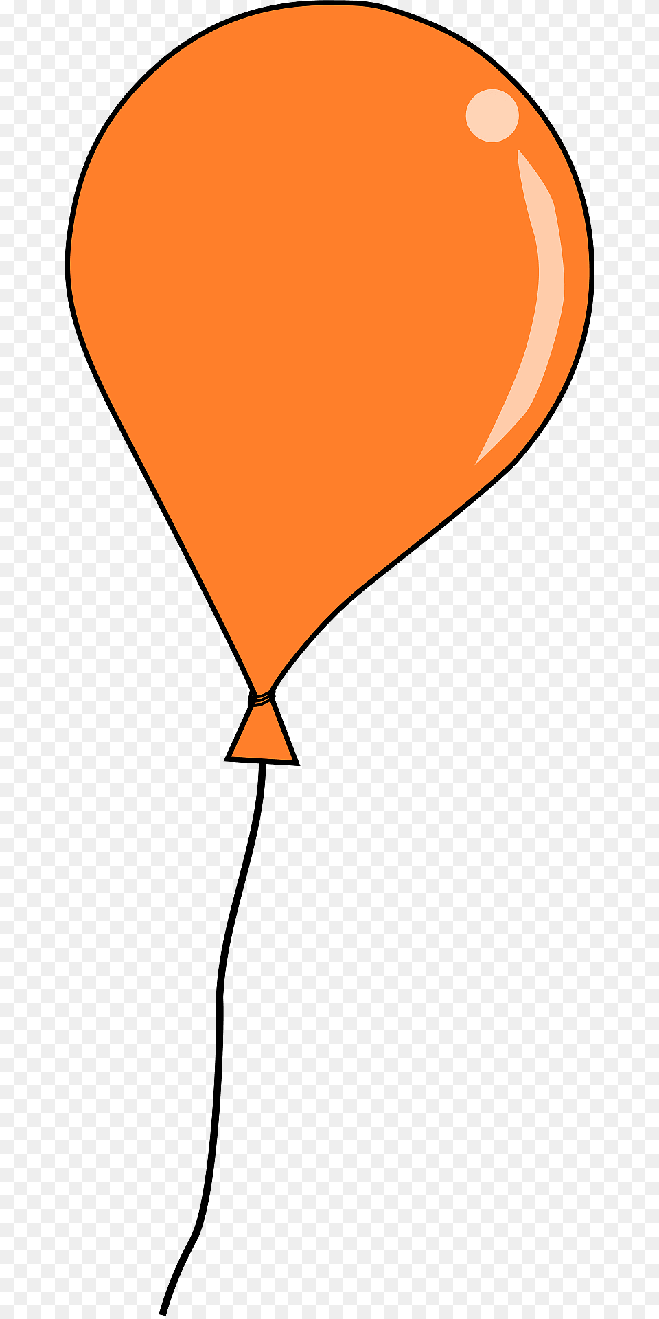 Orange Balloon Clipart Free Transparent Png