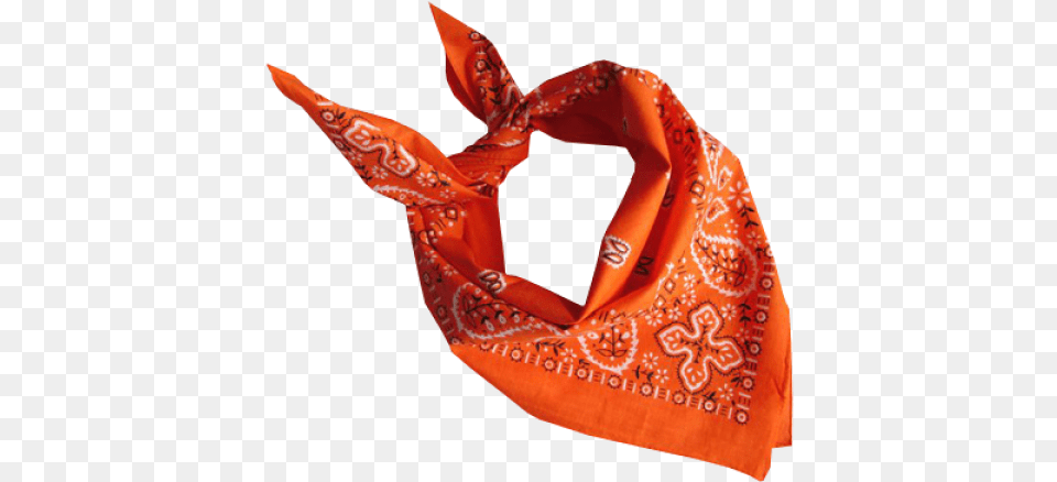 Orange Bandana, Accessories, Headband, Adult, Female Free Transparent Png