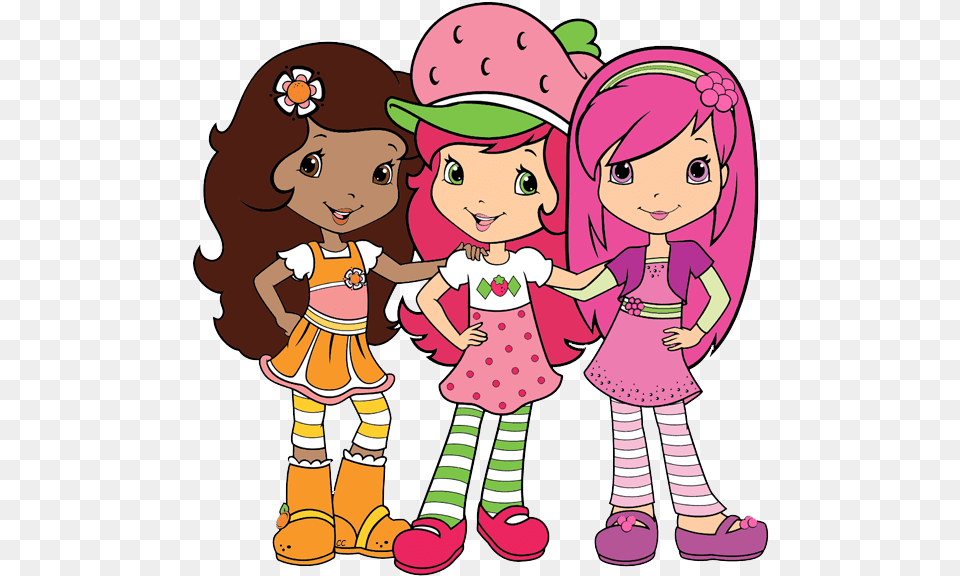 Orange Blossom Strawberry Shortcake Characters, Baby, Person, Face, Head Png Image