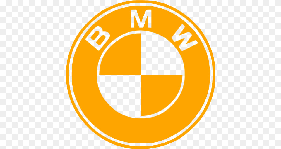 Orange Bmw Icon Bmw Logo, Symbol, Sign, Disk Png