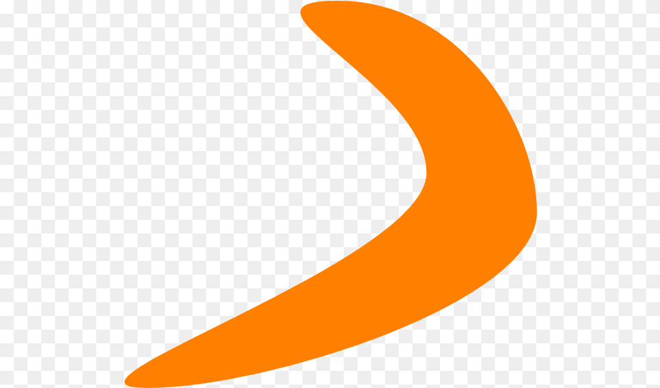 Orange Boomerang Clip Art Clip Art Boomerang Shape, Nature, Night, Outdoors, Astronomy Free Png