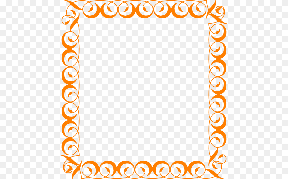 Orange Border Clip Art, Floral Design, Graphics, Pattern, Home Decor Free Png