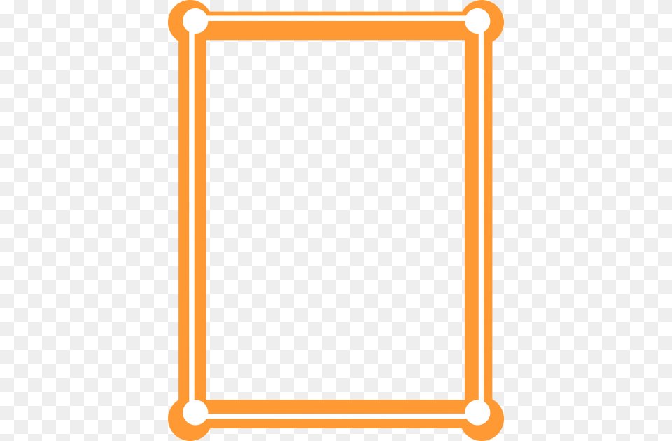 Orange Border Frame, Blackboard Png Image