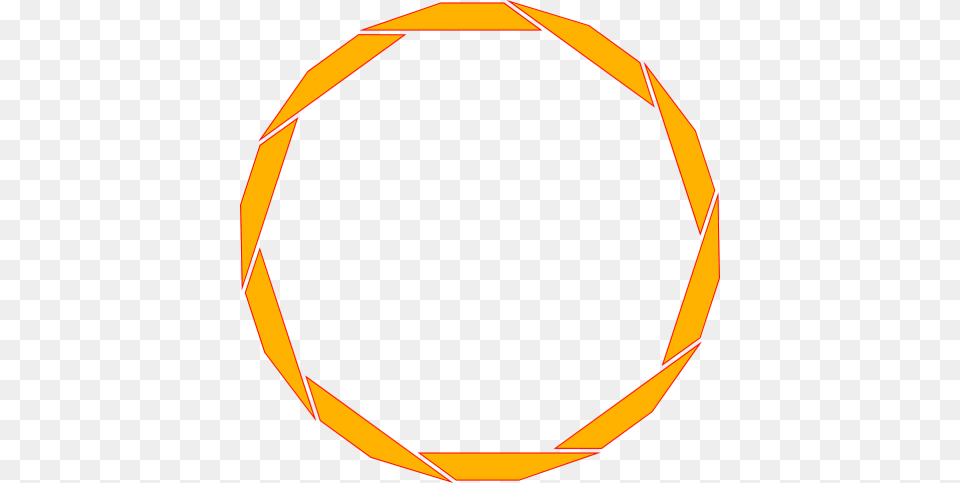 Orange Border Frame, Oval Png