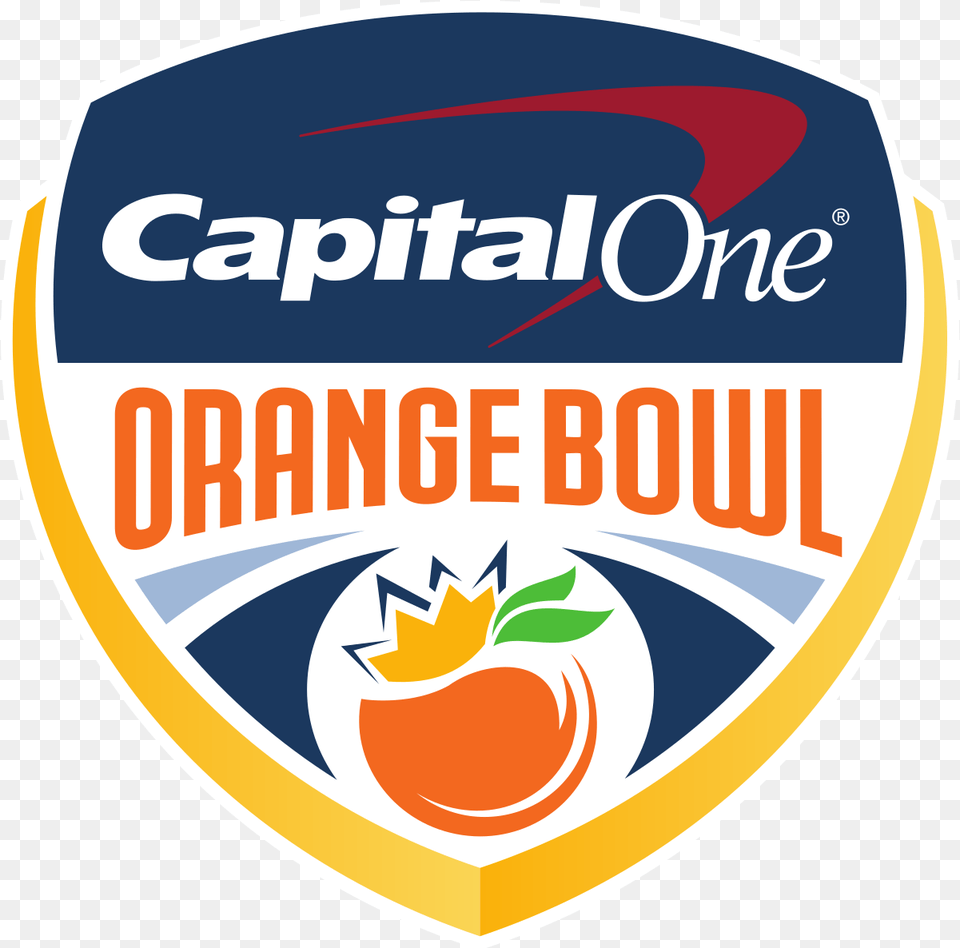 Orange Bowl Wikipedia Capital One Orange Bowl Logo, Badge, Symbol, Disk Free Png Download
