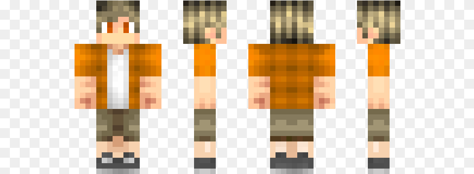 Orange Boy Skin Minecraft, Brush, Device, Tool, Person Free Png Download