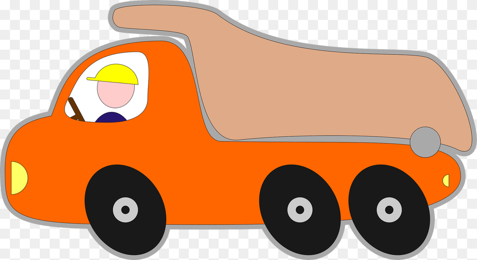 Orange Bubble Dump Truck Clipart, Device, Tool, Plant, Lawn Mower Png