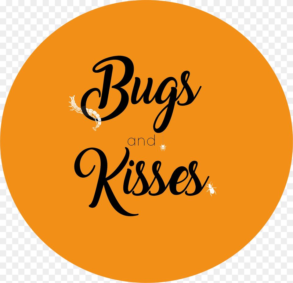 Orange Bugs And Kisses Halloween Themed Stickers Calligraphy, Handwriting, Text, Disk Free Transparent Png