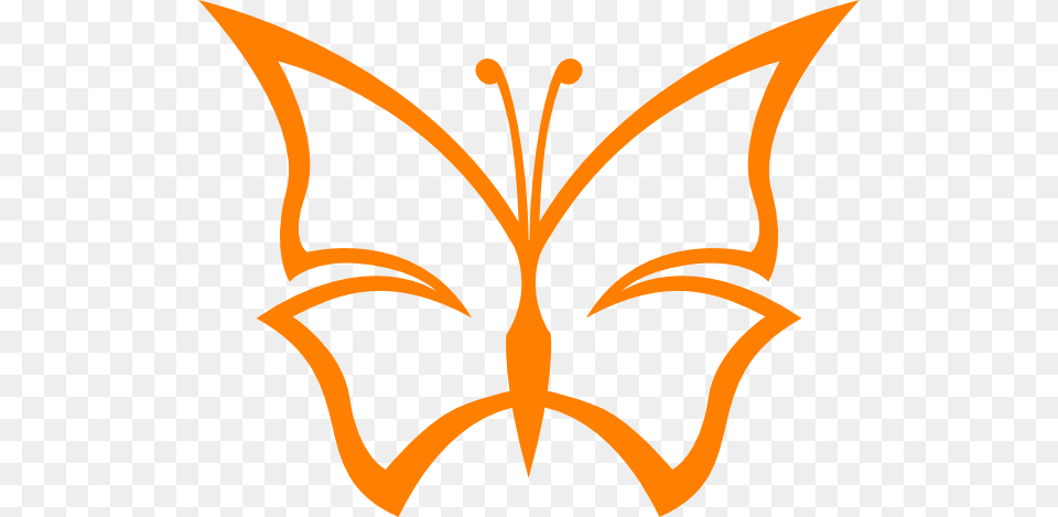 Orange Butterfly Clip Art, Logo, Smoke Pipe, Symbol, Leaf Free Png Download