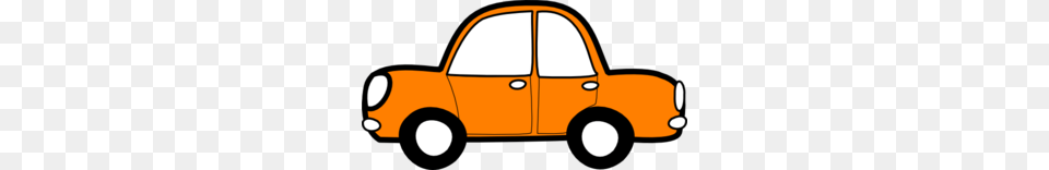 Orange Car Clip Art, Taxi, Transportation, Vehicle Png