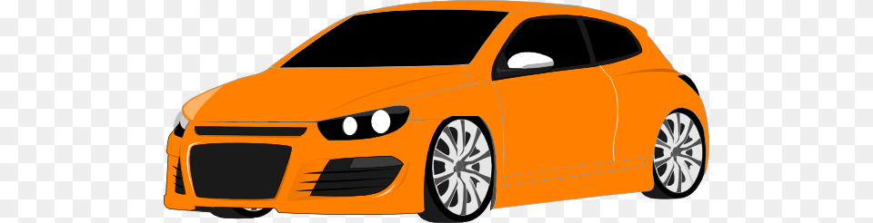 Orange Car Clipart, Alloy Wheel, Vehicle, Transportation, Tire Free Png